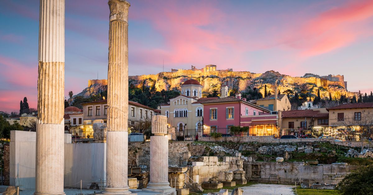 columnas y pilares en atenas