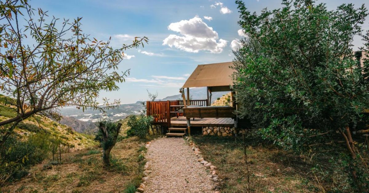 Vista Exterior Casa Rural Can Elisa Safari Tent 