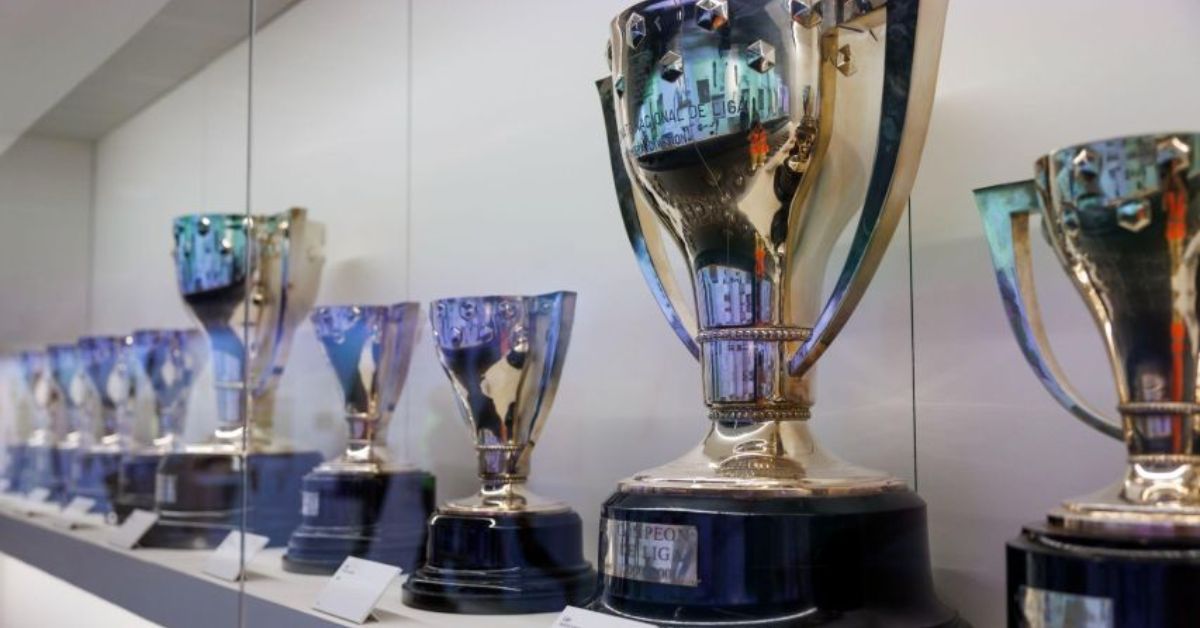 Museo de trofeos del Real Madrid en Estadio Santiago Bernabéu