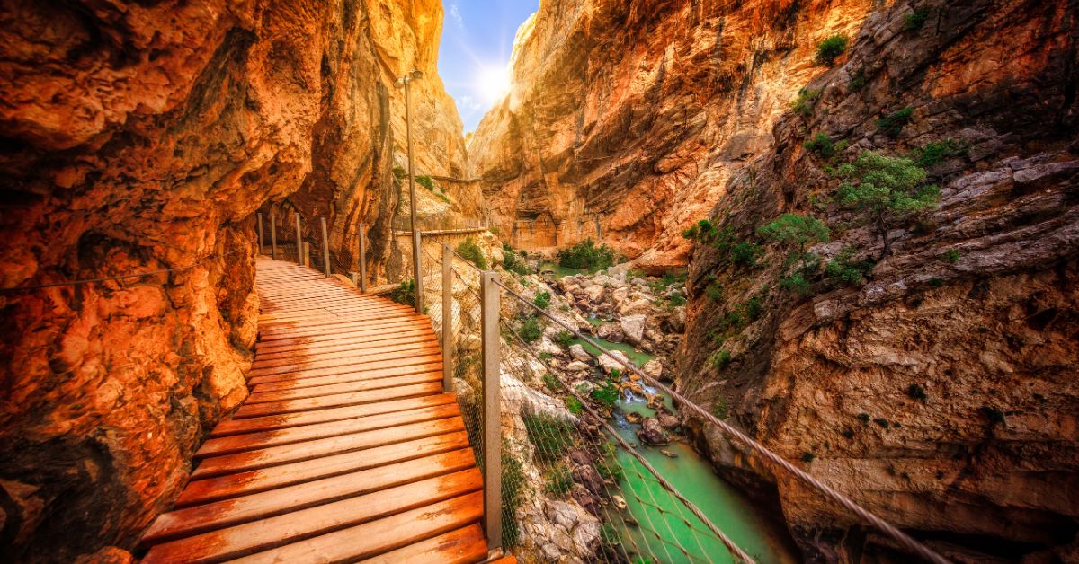 Vista de Camino en Caminito del Rey