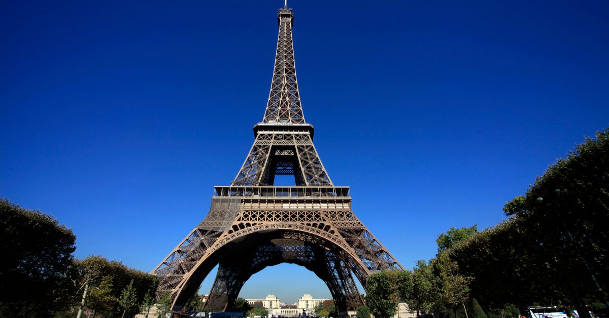 Vista Frontal de Torre Eiffel