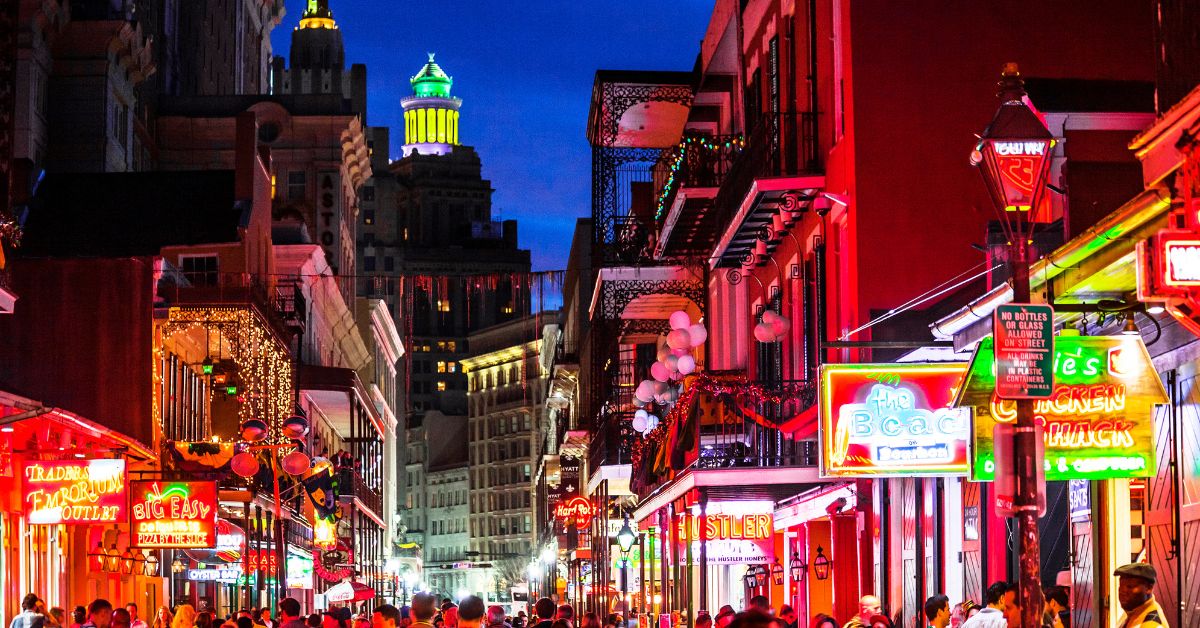 Vida nocturna del Barrio Francés - Nueva Orleans, Luisiana