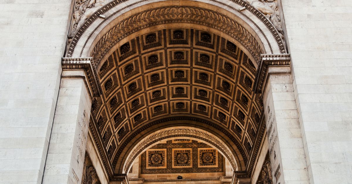 Vista de Arquitectura del Arco del Triunfo París