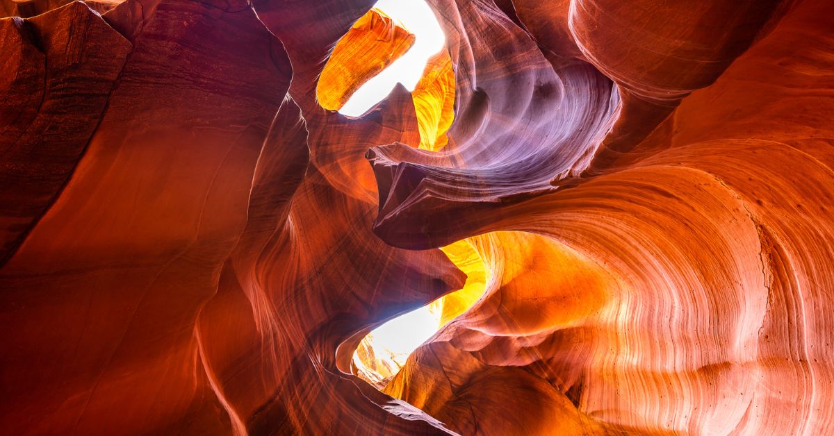 Paisaje asombroso del Cañón del Antílope Page