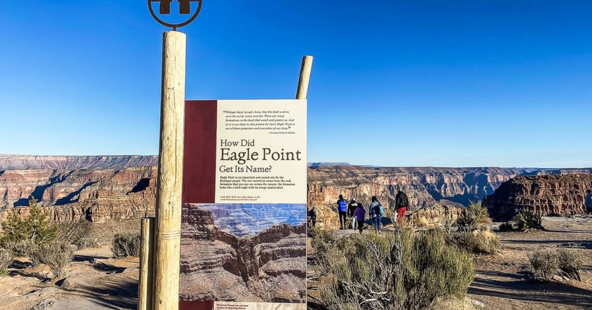 Turistas en el Eagle Point, Gran Cañón Arizona