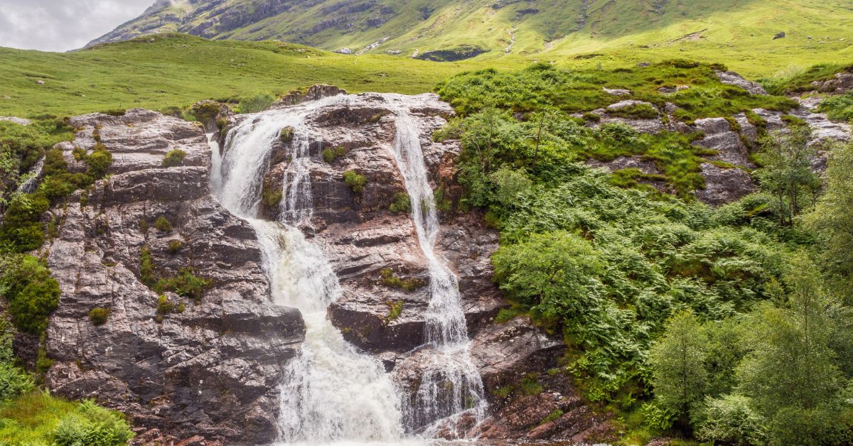 Cascadas de Glencoe, tierras altas de Escocia