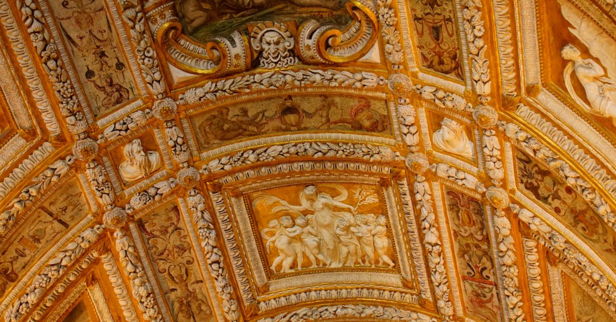 Escalera Dorada en el Palacio Ducal, Venecia, Italia