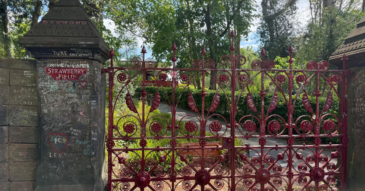 Famosa finca Strawberry Field, Liverpool, Inglaterra