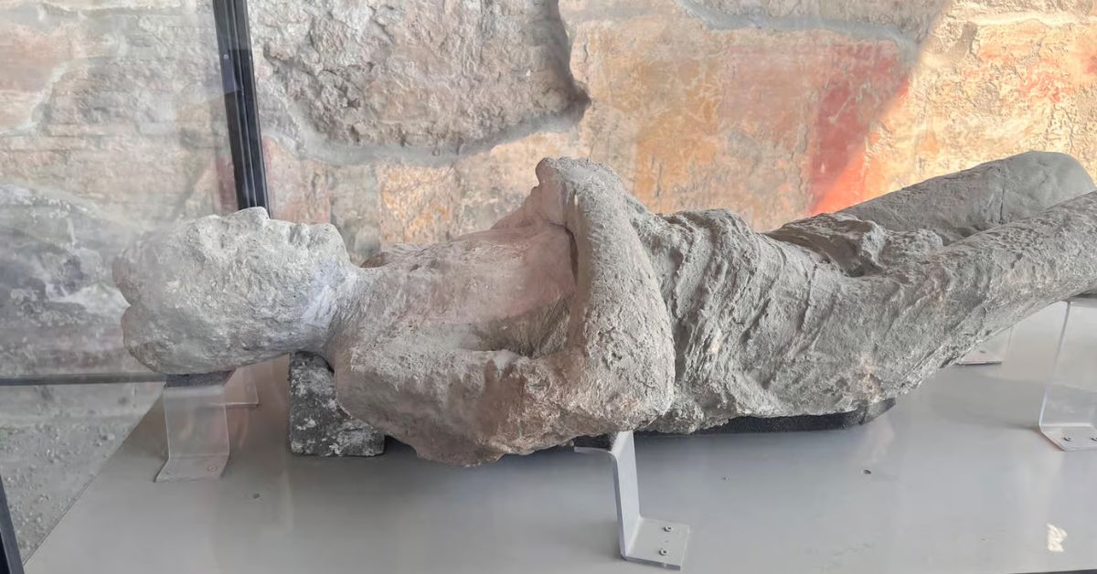 Formas de Cuerpo de victimas de la erupción del Vesubio, Pompeya, Italia