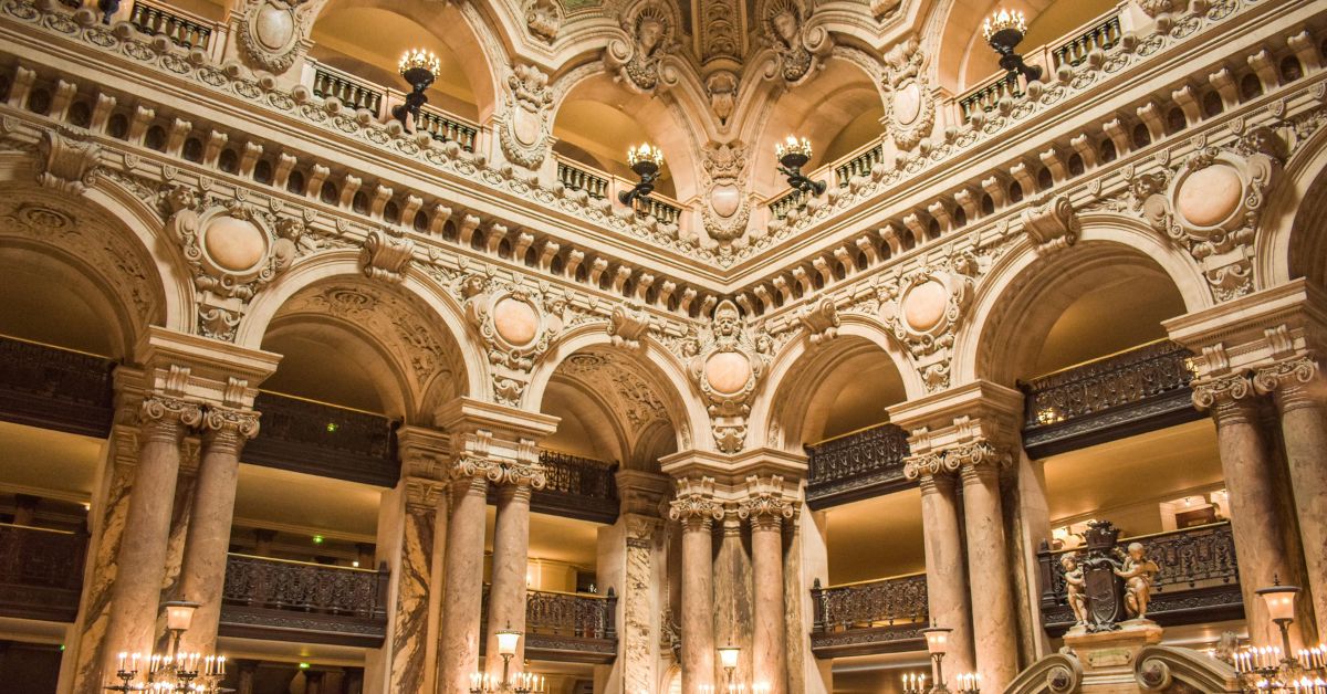 Interior Ornamentado de la Ópera de Garnier
