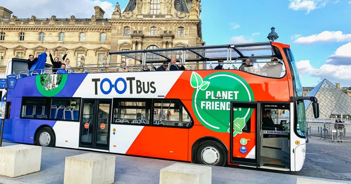 Bus de TootBus en París, Francia