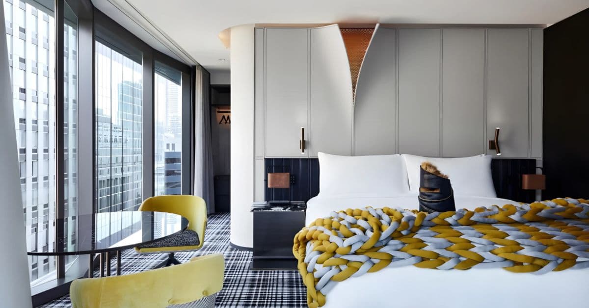 Dormitorio del Big W Melbourne Hotel, Melbourne, Australia