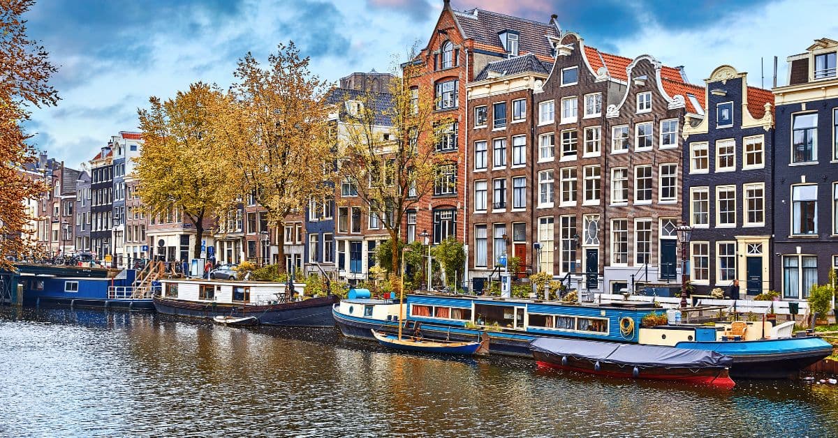 Vista Panorámica de Paseo en Ámsterdam, Netherlands