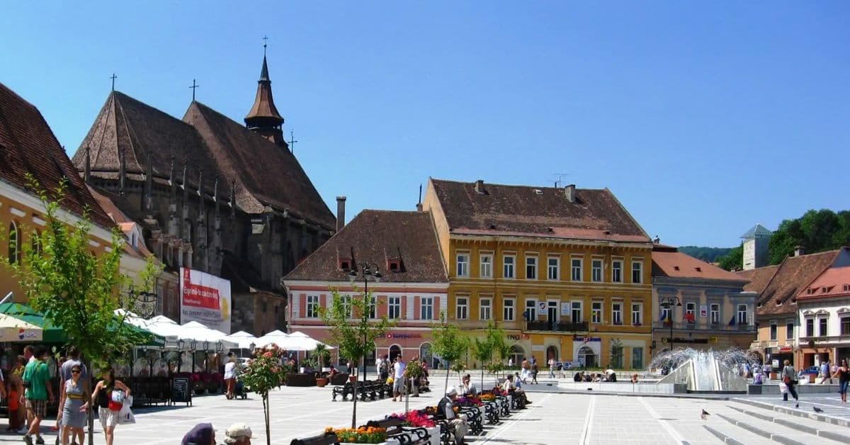 Casco antiguo de Brașov , Bucarest, Rumanía