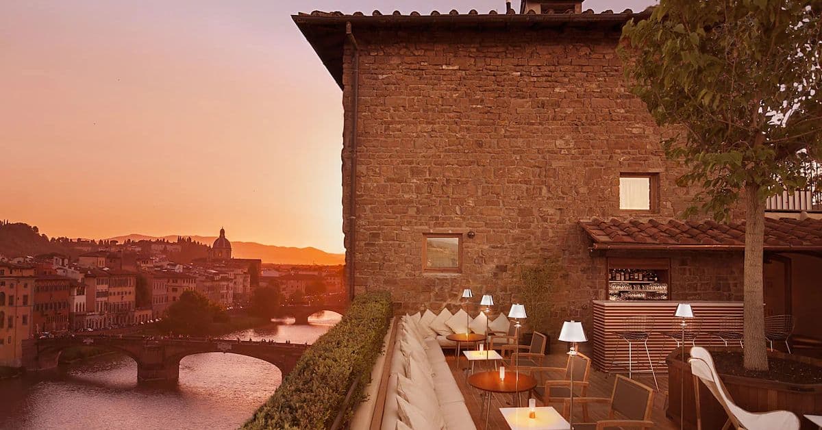 Zona común del Hotel Continentale - Lungarno Collection, Florencia